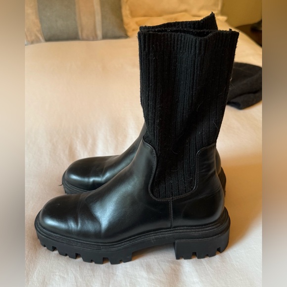 Zara lug sole sock boots, size 38 - Picture 5 of 5